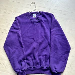 Vintage Deep Purple Russel Athletic Crew Neck Made in USA